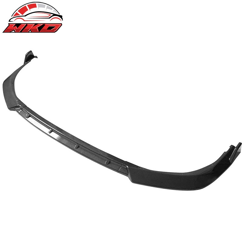 Fits 21-24 Toyota Camry SE IKON Style 3PC Front Bumper Lip PP Carbon Fiber Print