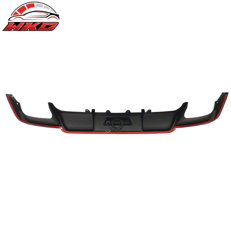 Fits 18-24 Toyota Camry SE XSE Rear Diffuser Lip W/LED Light Lamp - Gloss Black