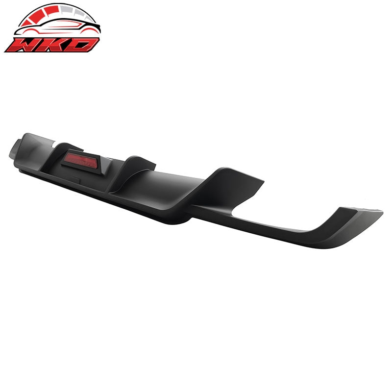 Fits 18-24 Toyota Camry SE XSE Rear Diffuser Lip W/LED Light Lamp - Matte Black