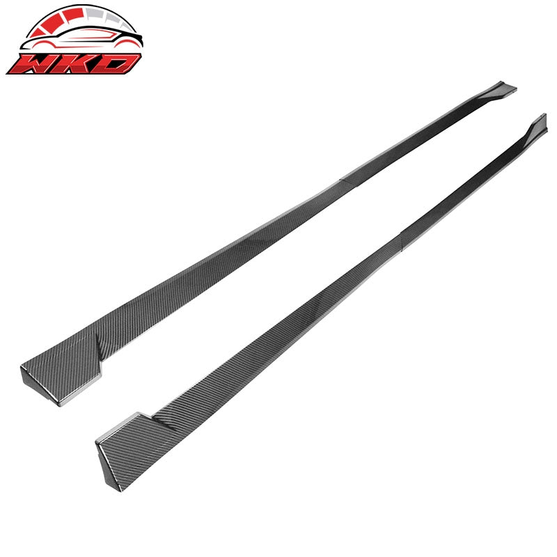 Fits 18-24 Toyota Camry SE XSE Side Skirts TRD Rocker Panel Carbon Fiber Print