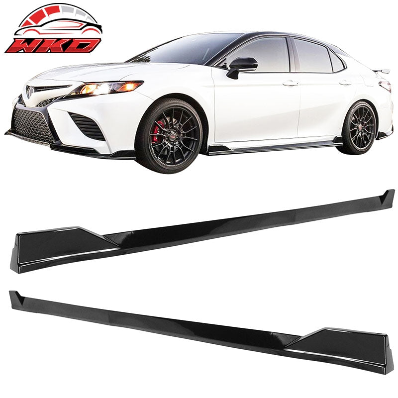 Wholesale 18-24 Toyota Camry SE XSE Side Skirts TRD Style Rocker Panels Gloss Black