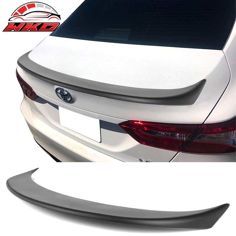 Wholesale 18-24 Toyota Camry SM Style Matte Black ABS Rear Trunk Lip Wing Spoiler