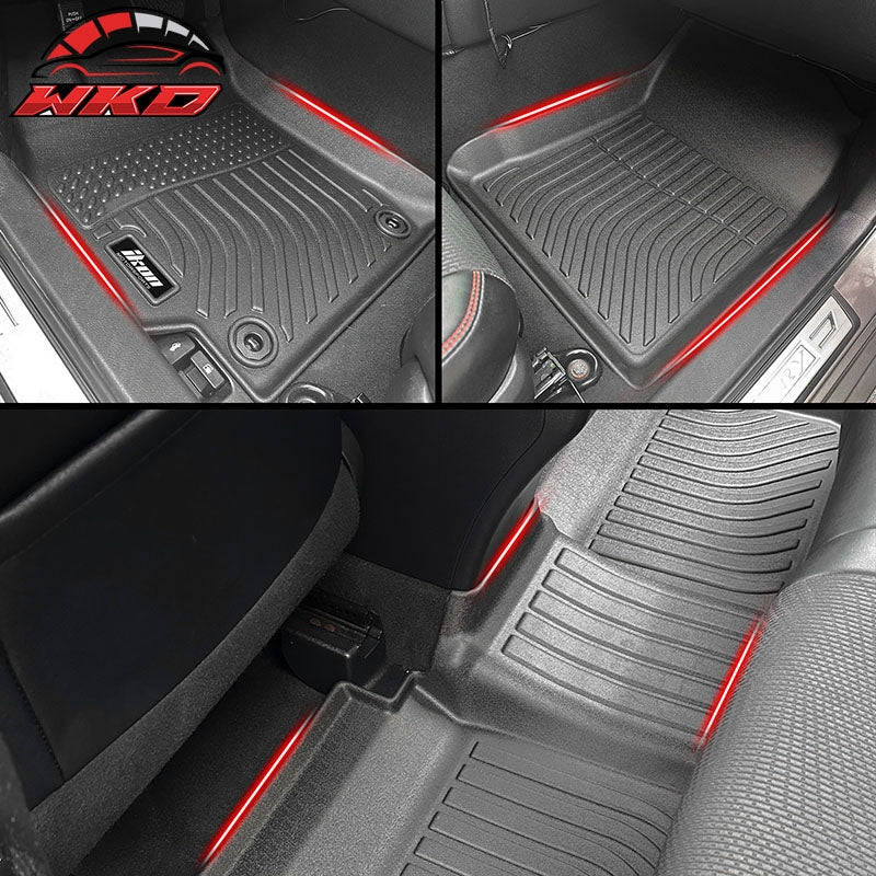 Fits 12-14 Toyota Camry Sedan 3D Anti-Slip Floor Mats All Weather TPE Carpet 3PC