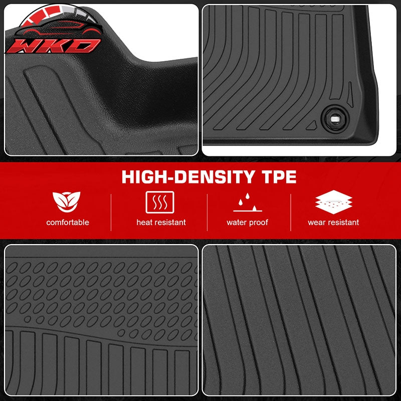 Fits 12-14 Toyota Camry Sedan 3D Anti-Slip Floor Mats All Weather TPE Carpet 3PC