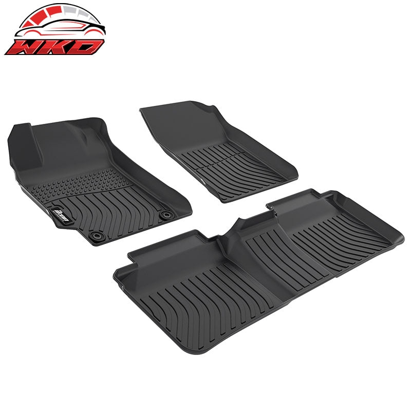 Fits 12-14 Toyota Camry Sedan 3D Anti-Slip Floor Mats All Weather TPE Carpet 3PC