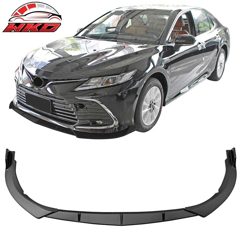 Wholesale 21-24 Toyota Camry Sedan 4Dr 3PCS Front Bumper Lip Spoiler PP Matte Black