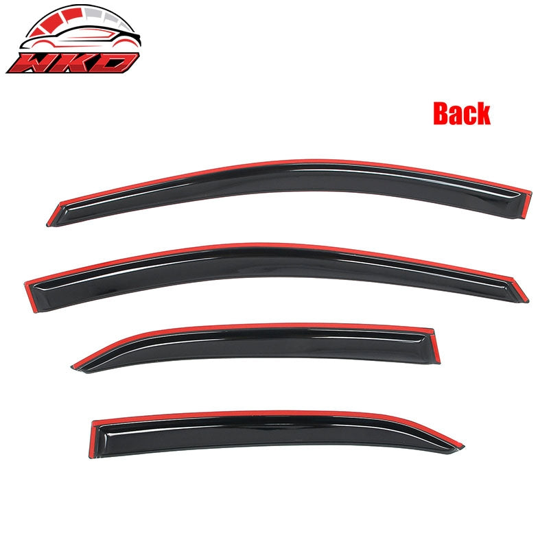 Fits 18-24 Toyota Camry Window Visor Rain Sun Guard Acrylic Side Deflector Vent
