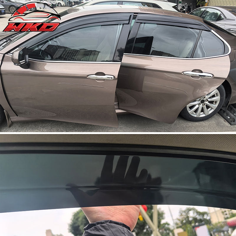 For 18-24 Toyota Camry Window Visor Large Mugen Rain Sun Guard Acrylic Deflector