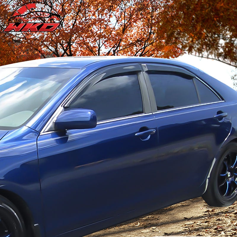 Fits 07-11 Toyota Camry Window Visors Acrylic Sun Guard Rain Deflectors 4PC Set