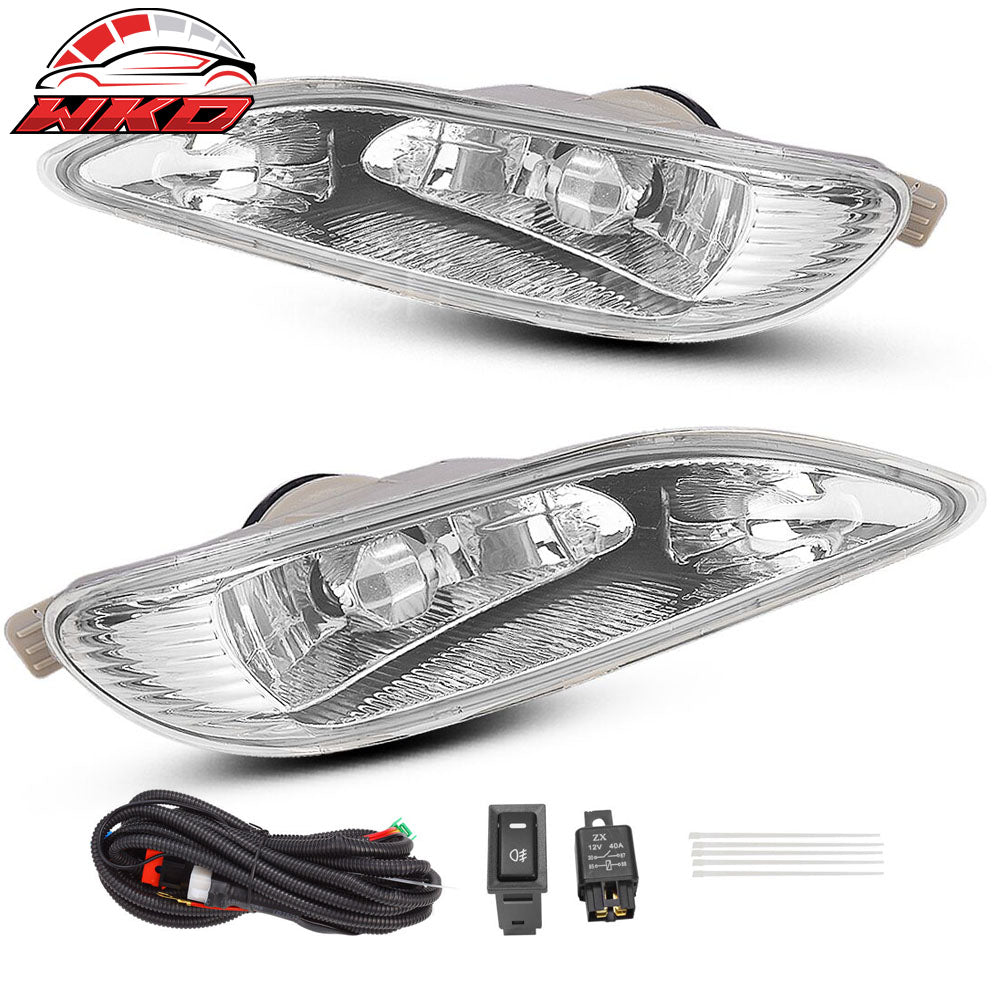 Fits 02-04 Toyota Camry & 05-08 Corolla OE Style Clear Chrome Fog Lights Pair