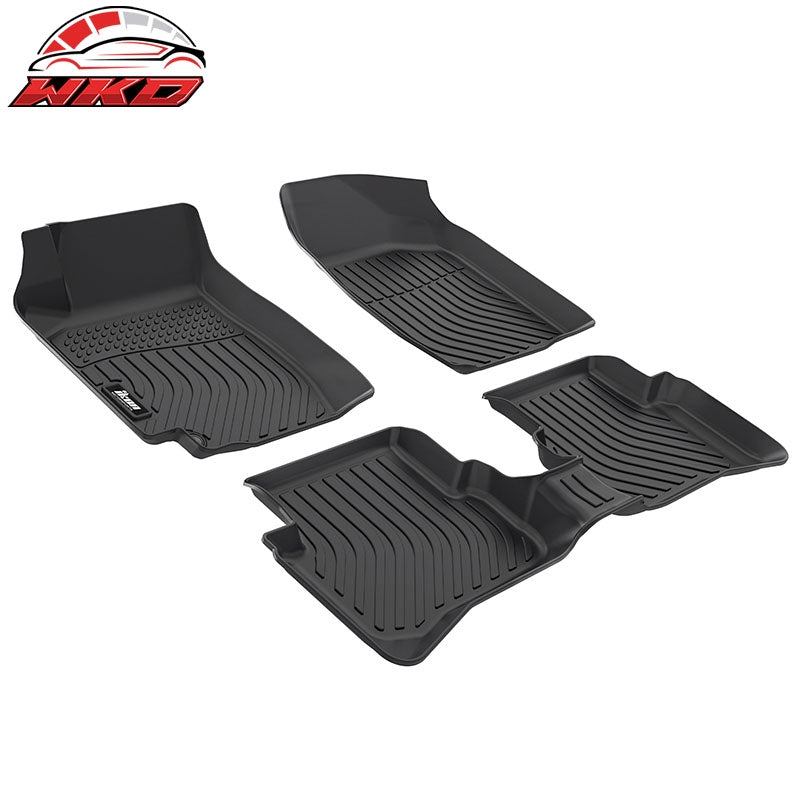 Fits 98-02 Toyota Corolla 3D TPE Floor Mats All Season Carpets + Window Visors