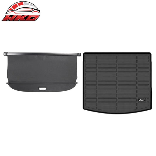 Wholesale 22-26 Toyota Corolla Cross AWD TPE Trunk Mat Cargo Liner Pad + Cargo Cover - Wikond Auto
