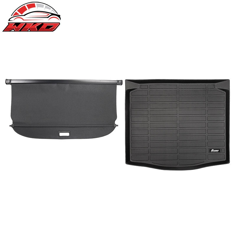 Wholesale 22-26 Toyota Corolla Cross FWD TPE Trunk Mat Cargo Liner Pad + Cargo Cover