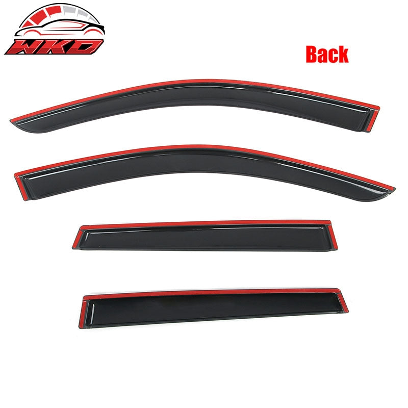 Fits 22-26 Toyota Corolla Cross Tape on Window Visors Vent Rain Sun Wind Guards