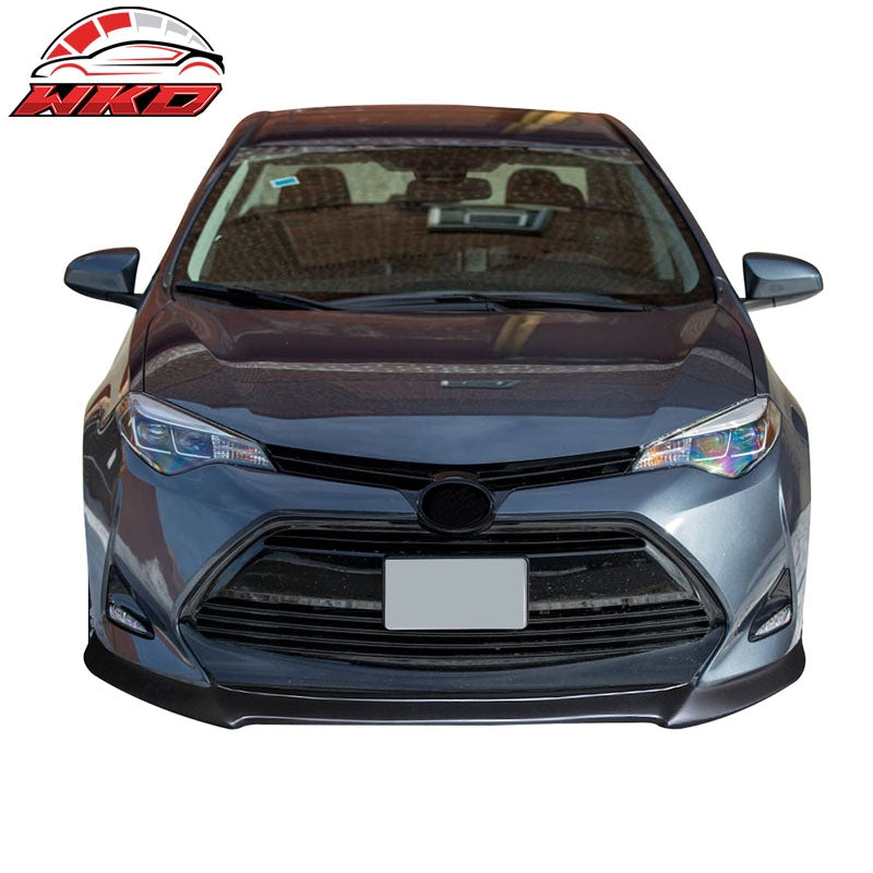 For 17-19 Toyota Corolla GT Style Unpainted Front Bumper Lip Splitter PU Spoiler