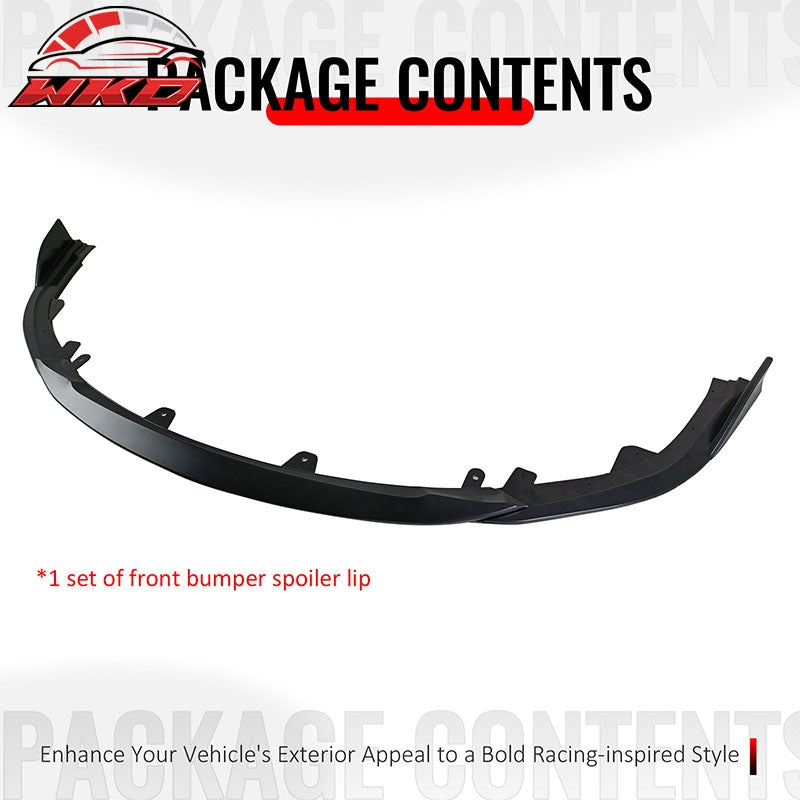 Wholesale 23-26 Toyota Corolla Hatchback Front Bumper Lip Spoiler Primer Black 3PCS - Wikond Auto