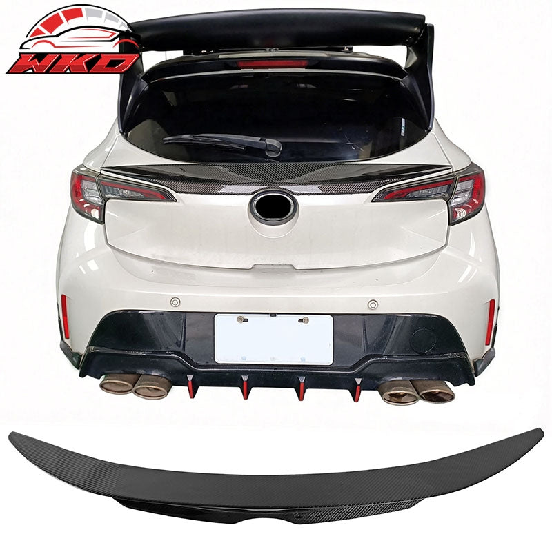 Wholesale 19-26 Toyota Corolla Hatchback Rear Middle Trunk Spoiler Carbon Fiber CF
