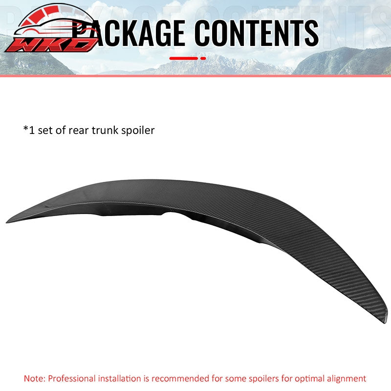Fits 19-26 Toyota Corolla Hatchback Rear Middle Trunk Spoiler Carbon Fiber CF