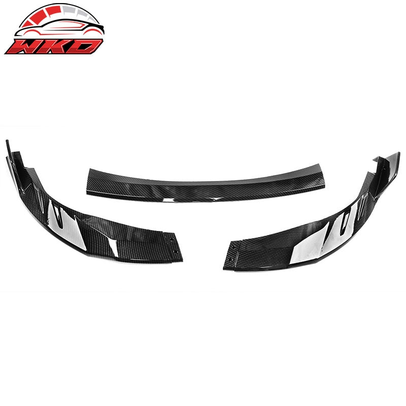 Fits 20-26 Toyota Corolla L, LE, XLE, Hybrid Front Bumper Lip Carbon Fiber Print