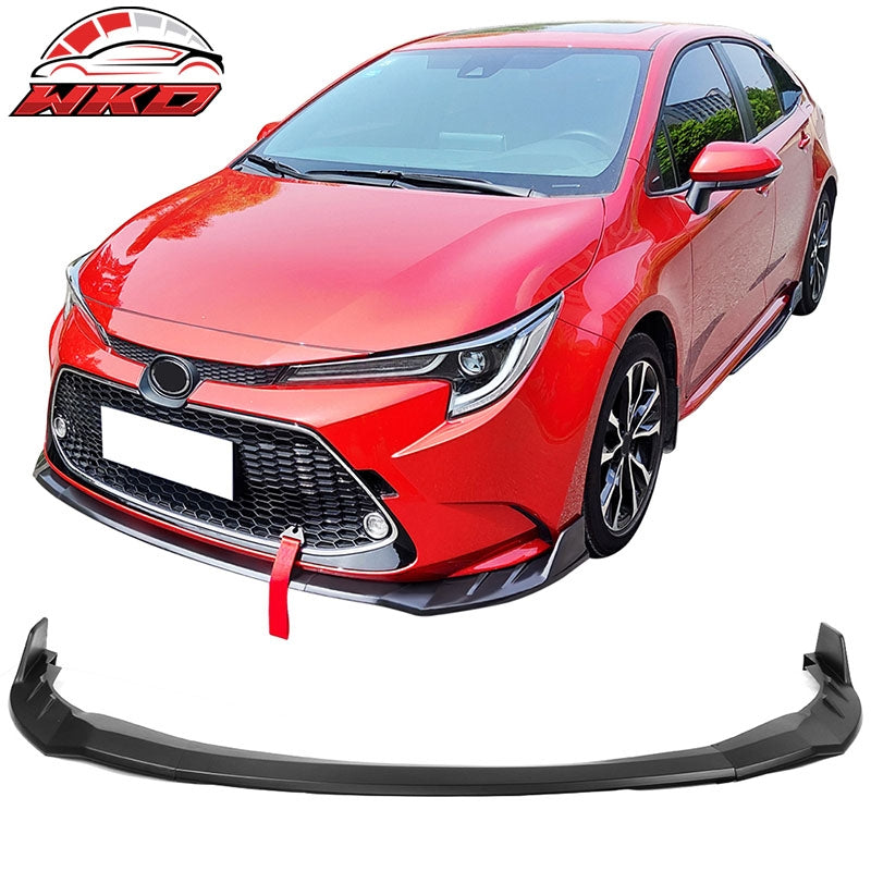 Wholesale 20-26 Toyota Corolla L LE XLE Hybrid LE Front Bumper Lip Matte Black 3PC