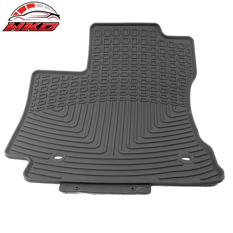 Fits 14-19 Toyota Corolla Latex Floor Mats Gray All Weather Car Carpets Liner