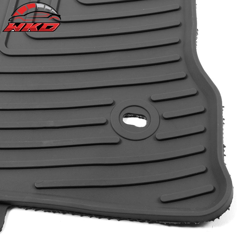 Fits 14-19 Toyota Corolla Latex Floor Mats Gray All Weather Car Carpets Liner