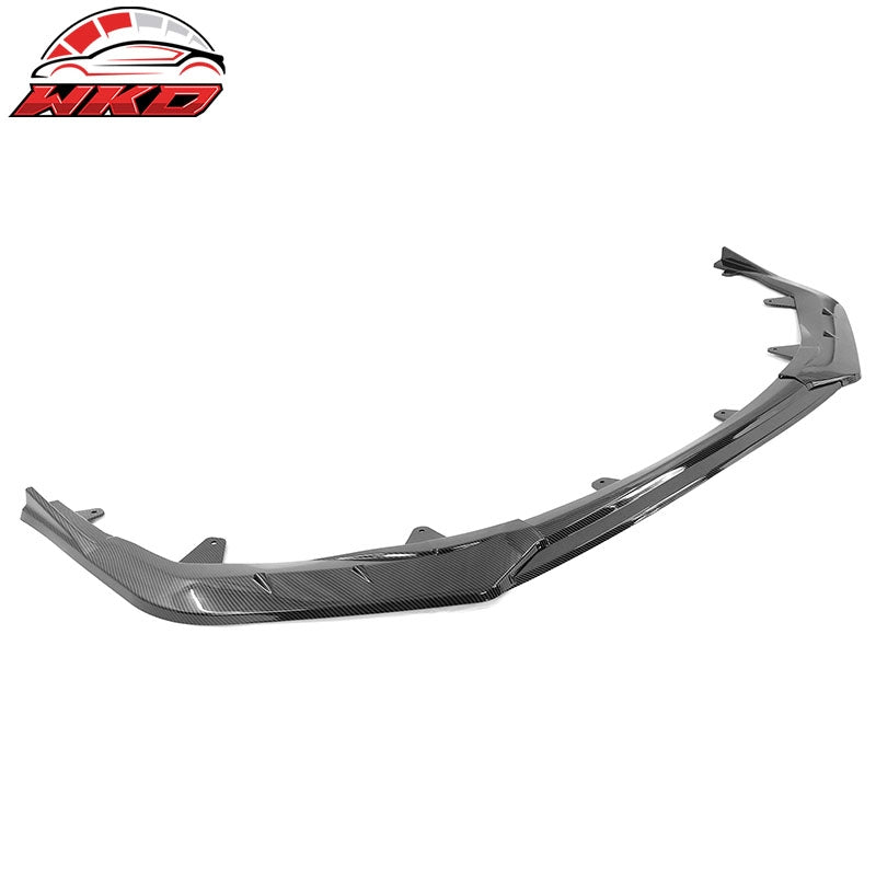 Fits 20-26 Toyota Corolla SE XSE 4D IKON Carbon Fiber Print 3PC Front Bumper Lip