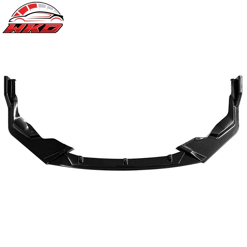 Fits 20-26 Toyota Corolla SE XSE C Style Front Bumper Lip Gloss Black 3PCS PP