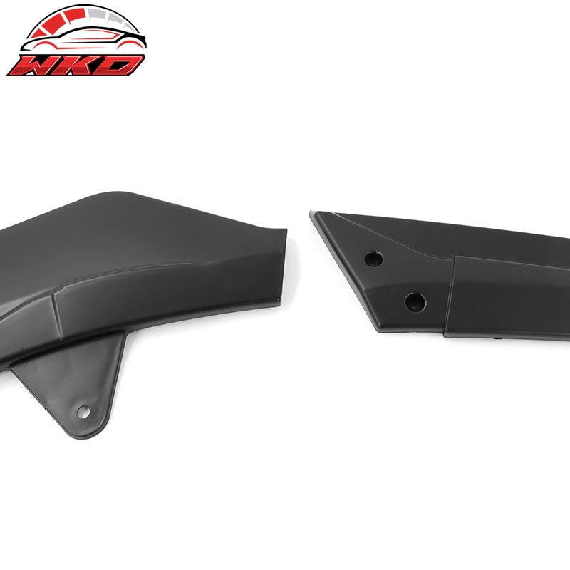 Fits 20-26 Toyota Corolla SE XSE Sedan Front Bumper Lip Spoiler Matte Black 3PCS