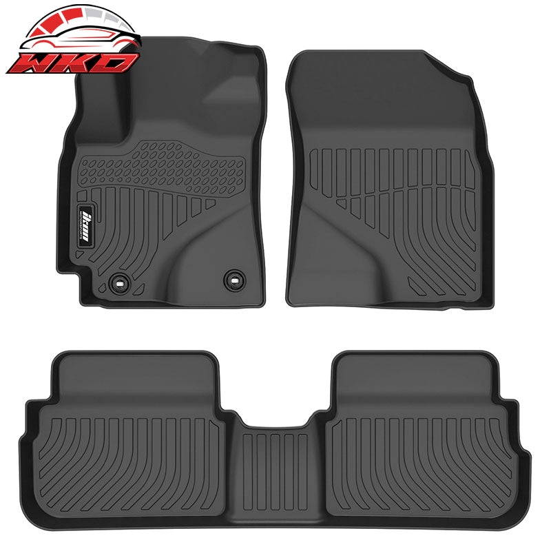 Fits 09-10 Toyota Corolla Sedan 3D All Weather Floor Mats TPE Carpet + Trunk Mat