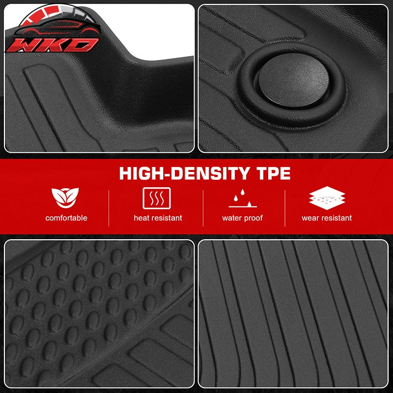 Fits 03-08 Toyota Corolla Sedan 3D Anti-Slip Floor Mats All Weather TPE Carpets