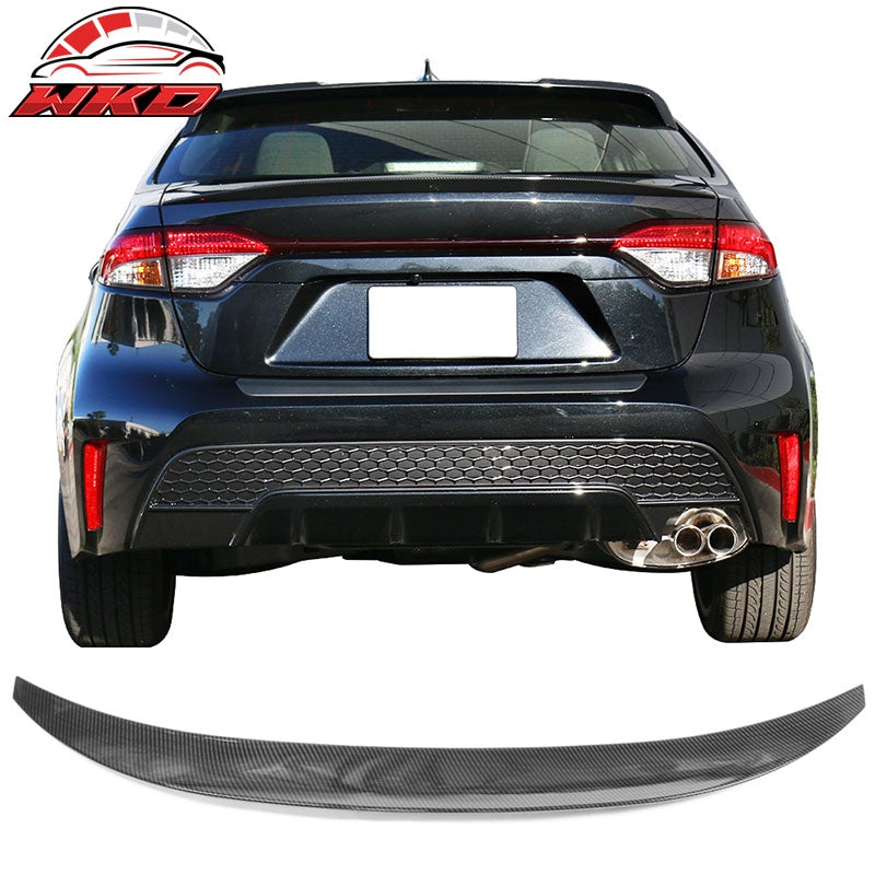 Wholesale 20-26 Toyota Corolla Sedan IKON Style Trunk Spoiler Wing Carbon Fiber Print