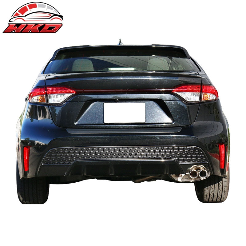 Fits 20-26 Toyota Corolla Sedan IKON Style Trunk Spoiler Wing Carbon Fiber Print
