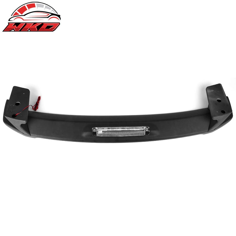 Fits 09-13 Toyota Corolla Sedan Trunk Spoiler & LED 3rd Brake Light Matte Black