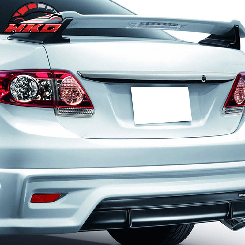 Fits 09-13 Toyota Corolla Sportivo Trunk Spoiler Wing Gloss Black ABS