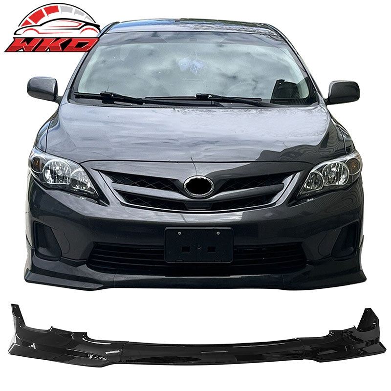 Wholesale 11-13 Toyota Corolla T Style Front Bumper Lip Chin Spoiler Gloss Black PP