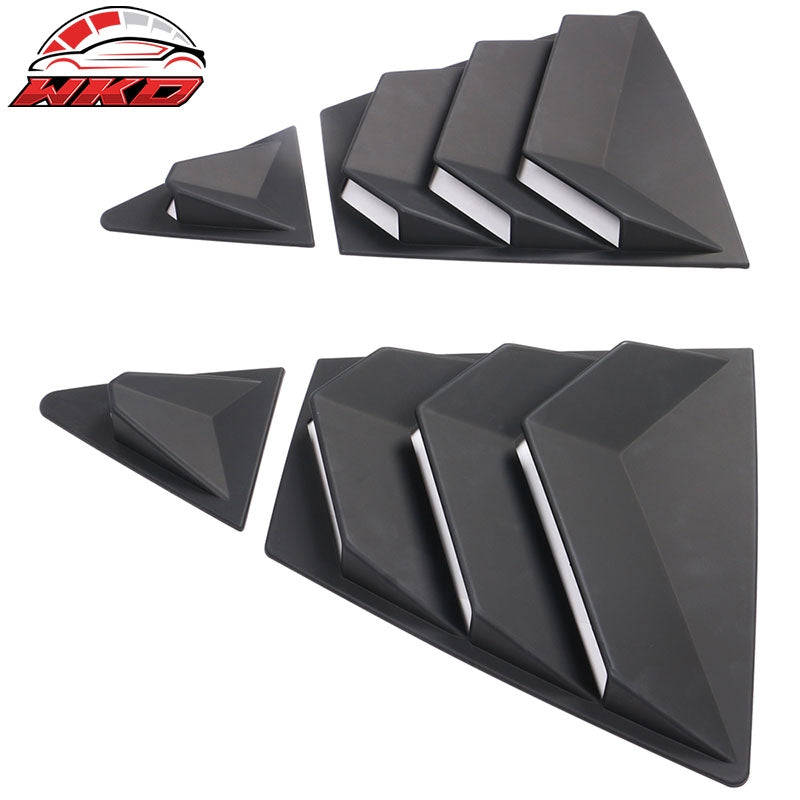Fits 20-26 Toyota Corolla Sedan 4PCS Side Window Louvers Scoop ABS Matte Black
