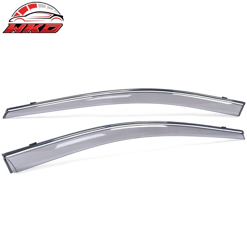 Fits 20-26 Corolla Chrome Trim Window Visor Door Vent Sun Rain Guard Deflectors