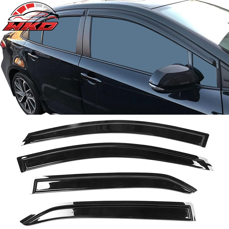 Wholesale 20-26 Toyota Corolla Sedan Window Visor Sun Guard Rain Deflector 4PC Set