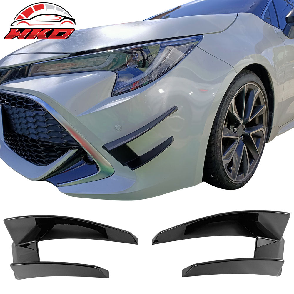 Fits 19-25 Toyota Corolla Hatchback D Style Front Bumper Canards Painted #218