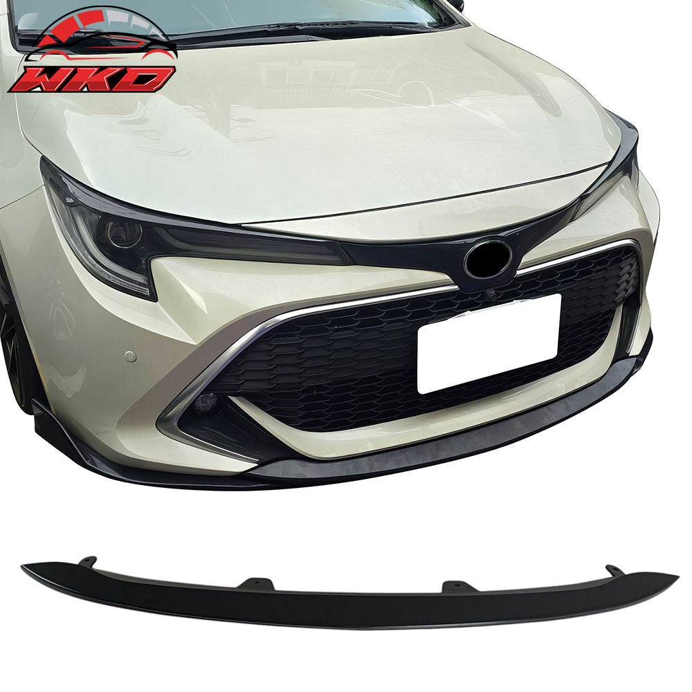 Fits 19-21 Toyota Corolla E210 Hatchback 5Dr Front Bumper Lip Chin Matte Black
