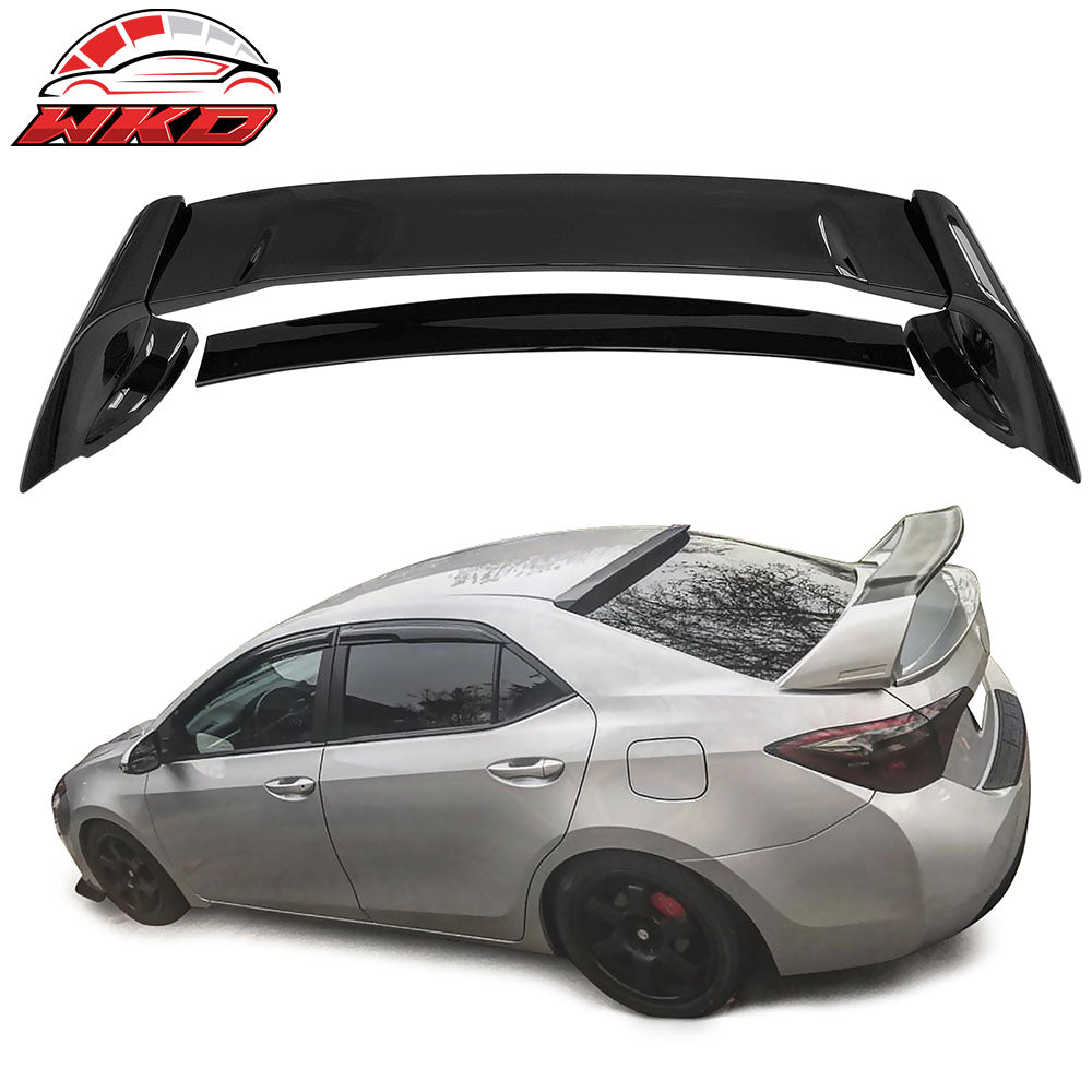 Fits 14-21 Toyota Corolla Mugen Style Rear Trunk Spoiler Wing Gloss Black ABS