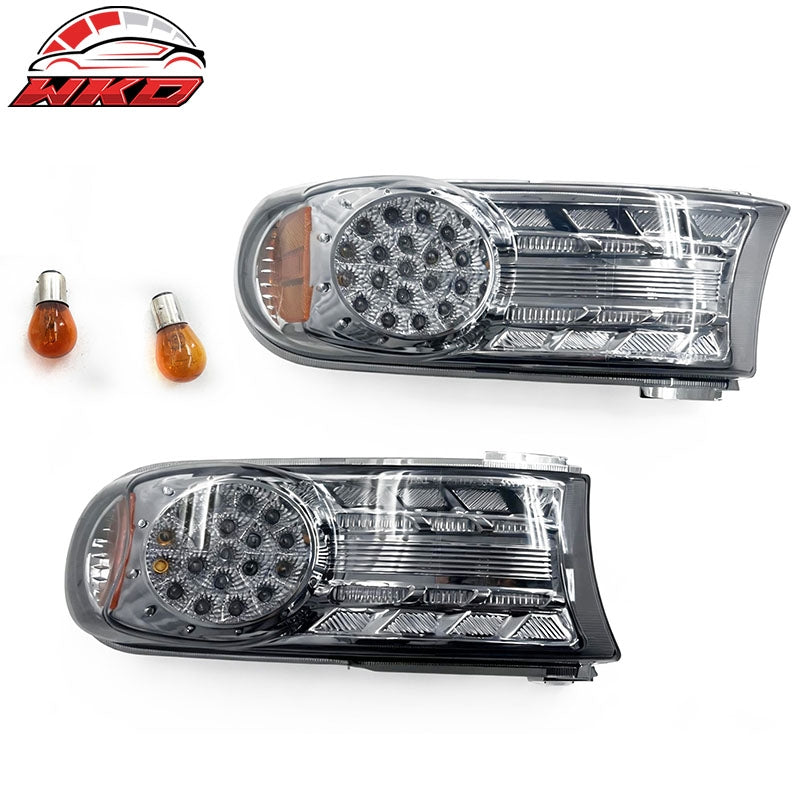Wholesale 2007-2014 Toyota FJ Cruiser LED Parking Lights Black Housing Smoke Lens