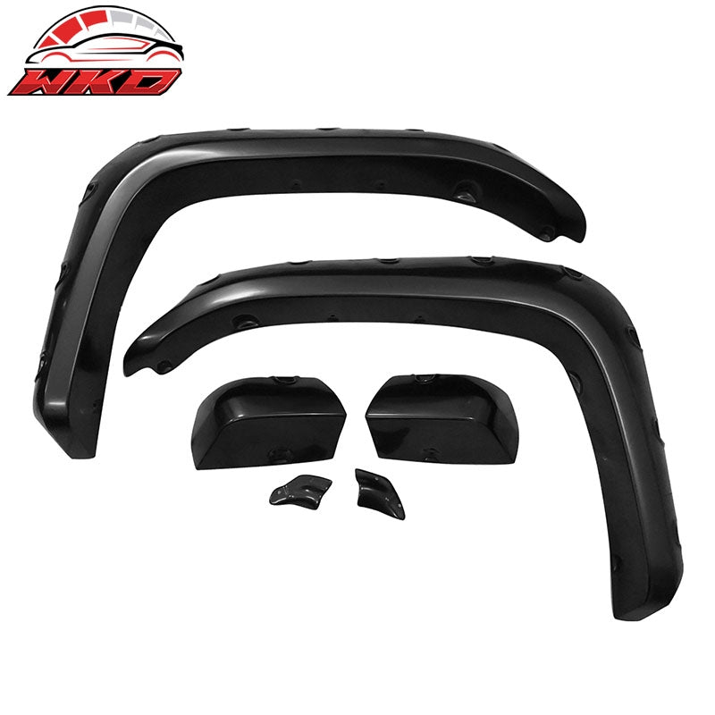 Fits 07-15 Toyota FJ Cruiser Pocket Style Fender Flares Wheel Cover 4PC ABS