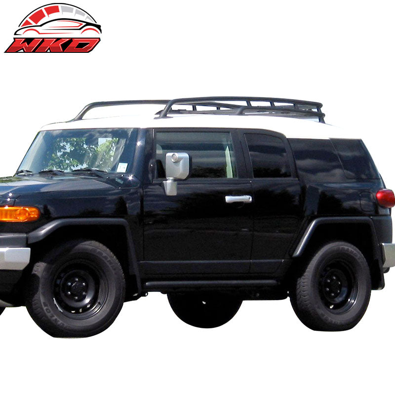 Fit 07-14 Toyota FJ Cruiser 4-Door OE Roof Rack Cargo Luggage Carrier - Aluminum