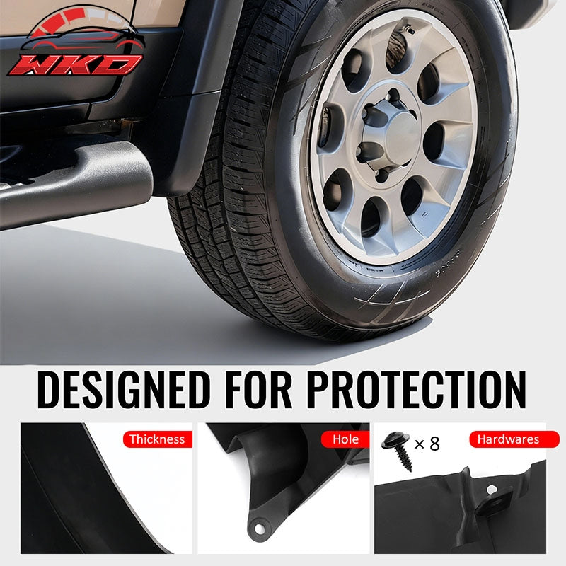 Fits 07-14 Toyota FJ Cruiser W/Fender Flares Fender Mud Flaps Splash Guards PP