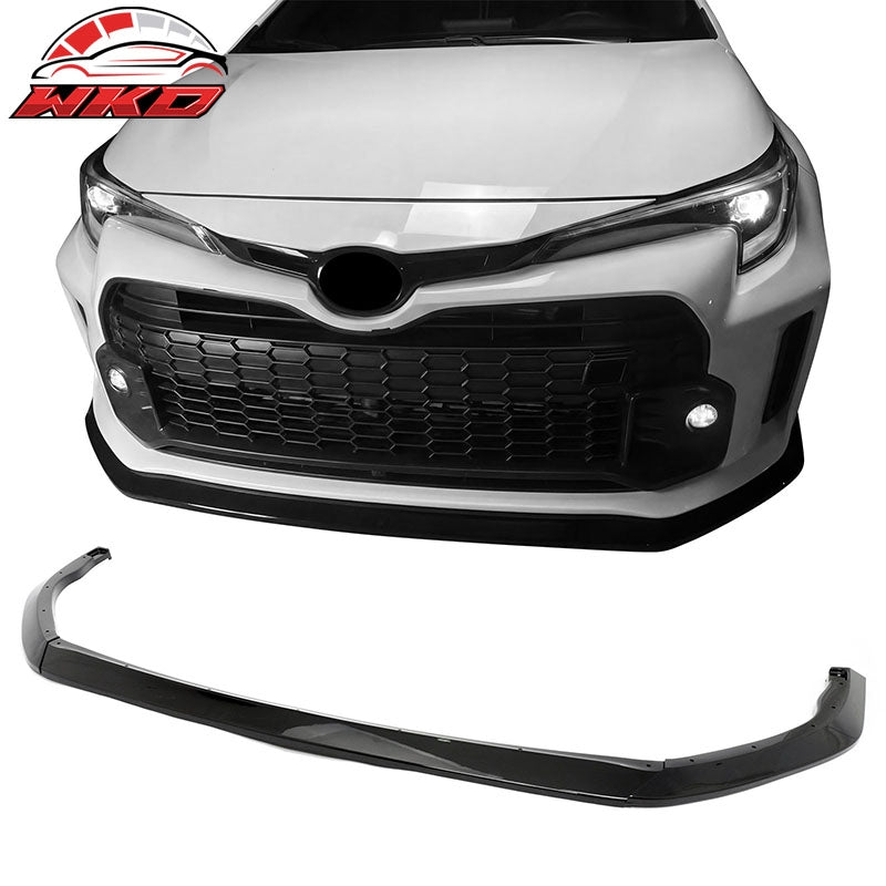 Wholesale For 23-24 Toyota GR Corolla AS Style 3PC Front Bumper Lip Spoiler Gloss Black PP - Wikond Auto