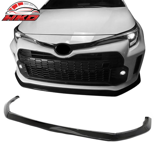 Wholesale For 23-24 Toyota GR Corolla AS Style 3PC Front Bumper Lip Spoiler Gloss Black PP - Wikond Auto