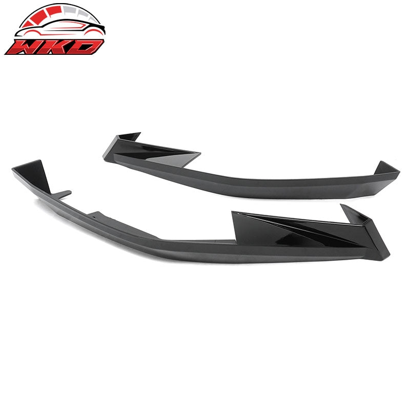 Fits 23-26 Toyota GR Corolla AS Style Rear Bumper Aprons Gloss Black ABS 2PCS