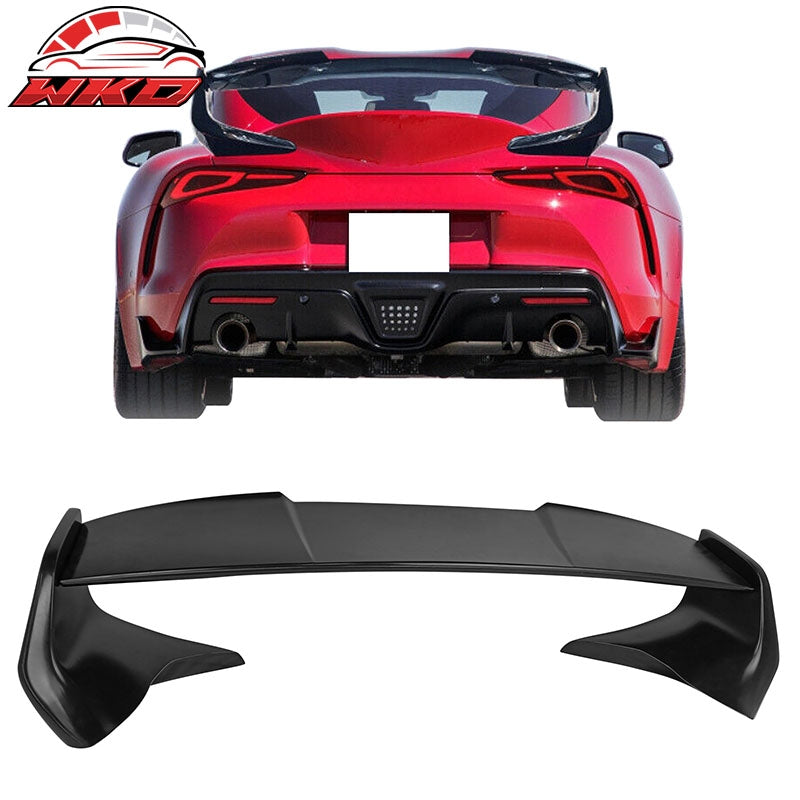 Fits 20-26 Toyota GR Supra 5th MK5 S Style Rear Trunk Spoiler Wing Lip Added on